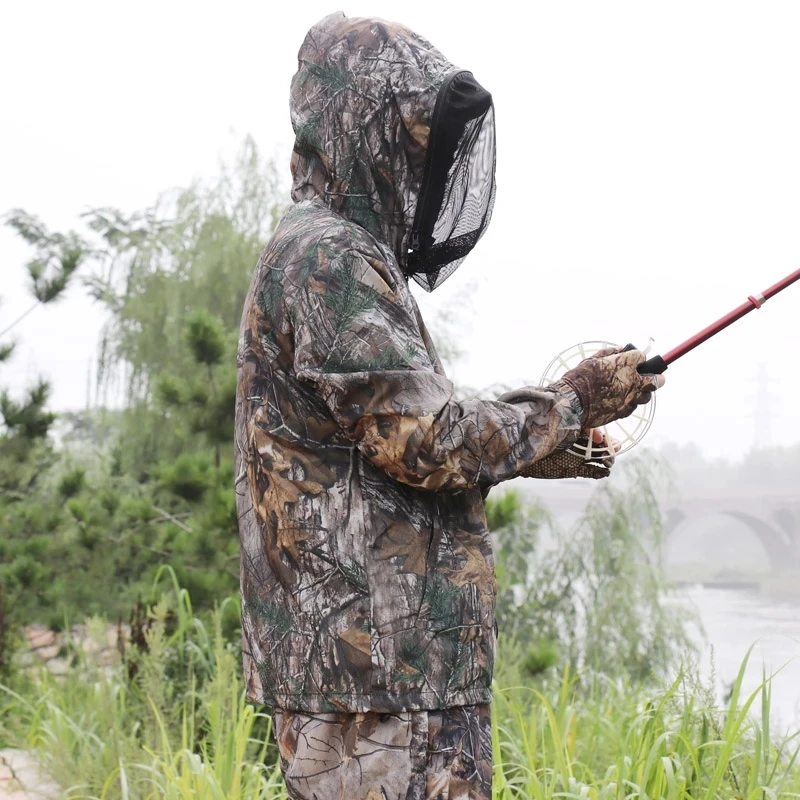 Traje camuflaje ultrafino ripstop protección solar antimosquitos - imagen 3