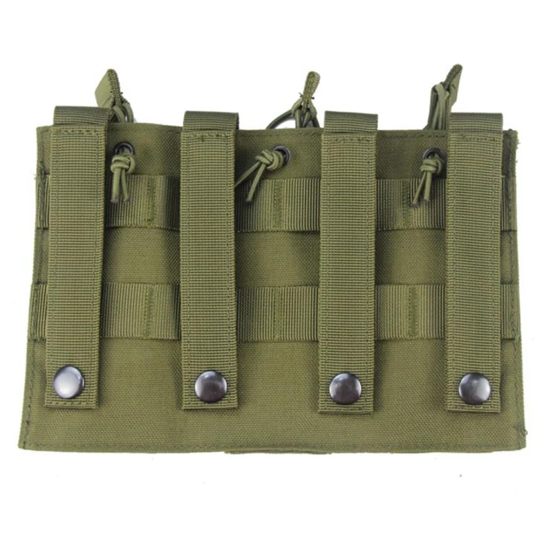 Bolsa táctica doble Triple Molle para Ar15 M4 M16 5,56 7,62mm Rifle Mag bolsa caza Airsoft chaleco portador de cintura - imagen 3