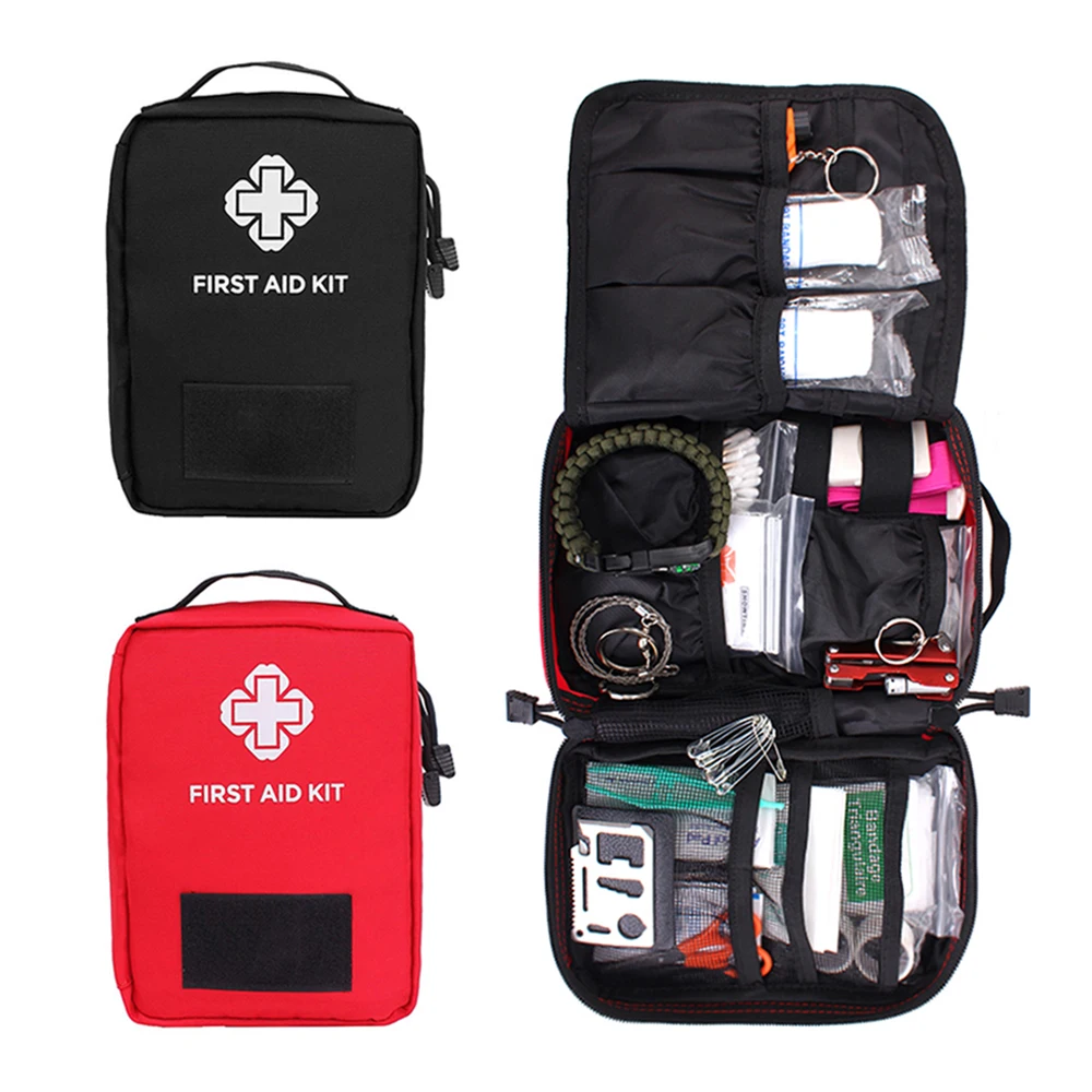 Bolsa de primeros auxilios médica táctica MOLLE, Kit portátil de viaje al aire libre para acampar, bolsa de supervivencia, funda, paquete de emergencia para caza - imagen 2