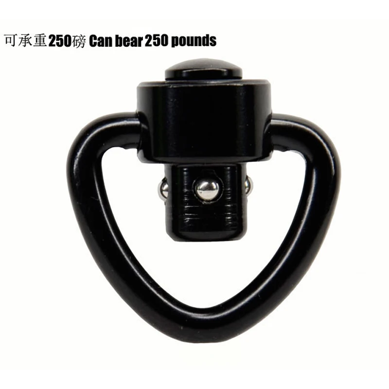 Hebilla de anillo desmontable rápida de Metal QD para Airsoft Black Sling, accesorios de caza UM0377 QD Black Sling - imagen 2