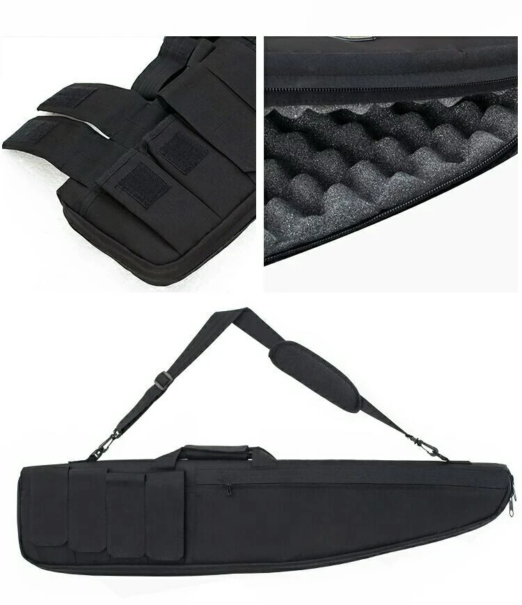 Bolsa militar táctica para pistola, estuche de almacenamiento para Rifle, mochila de hombro, paquete de Airsoft, accesorios de pistola para caza al aire libre, 95cm - imagen 4