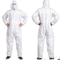 Mono de trabajo desechable transpirable antipolvo resistente agua aceite