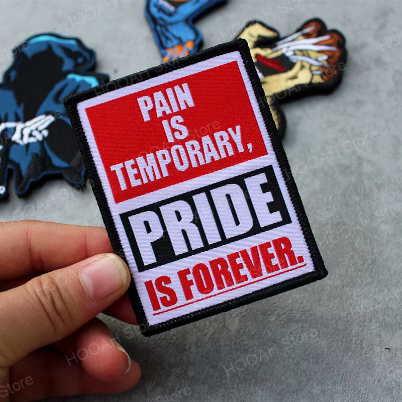 Parche de moral táctico bordado Pain is Temporary Pride Forever - imagen 3
