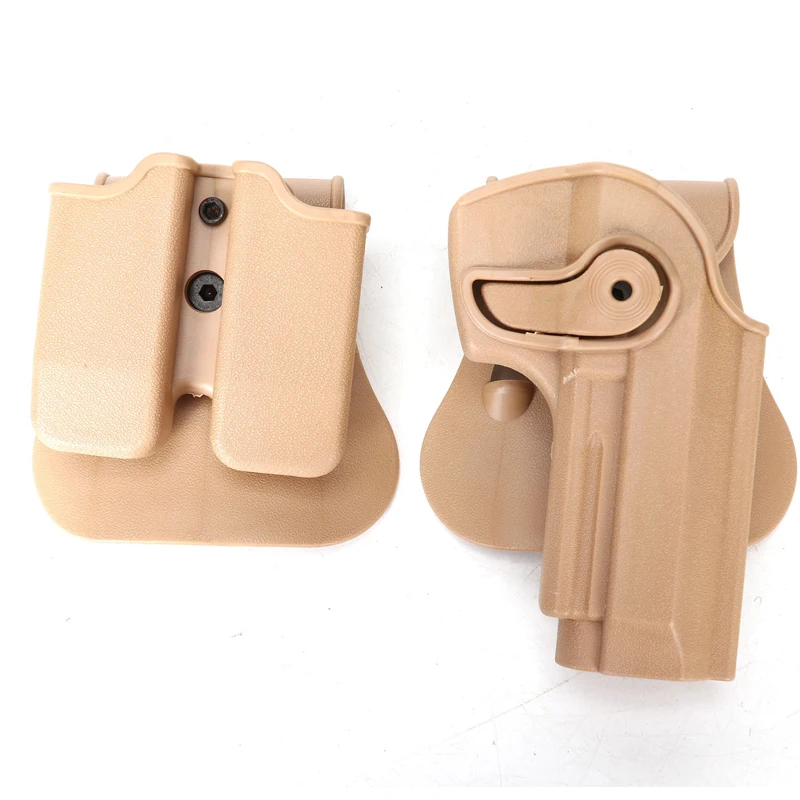 Funda táctica para pistola IMI M92, funda para pistola de mano derecha y doble cargador, cinturón militar Airsoft, accesorios de caza - imagen 2