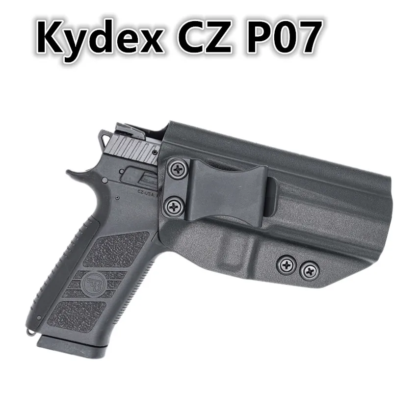 Funda de fibra de carbono Kydex IWB para CZ P07 P09 P10 C F SC sub compact Full Size Mag Carrier holders charger port Inside Carry - imagen 2