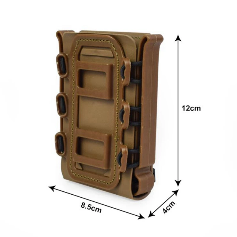 Funda elástica suave con Clip para cargador, 5,56/7,62, bolsa táctica rápida multifunción Molle Mag - imagen 4