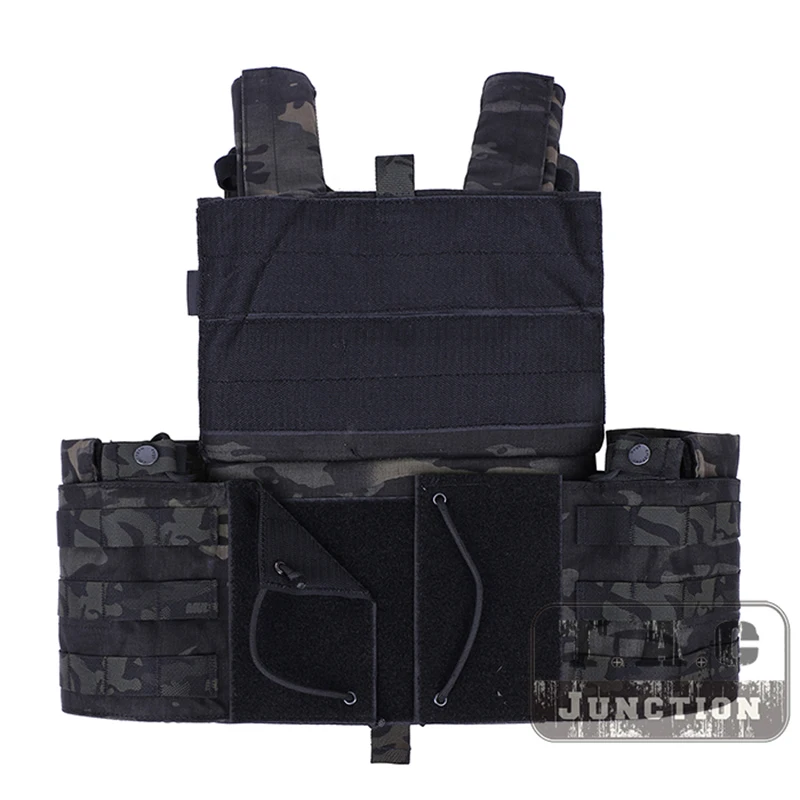 Emerson-portador de placa Modular MOLLE táctico, bolsa de accesorios, chaleco táctico de LBT-6094A con Triple cargador y bolsa de Radio MCBK - imagen 4