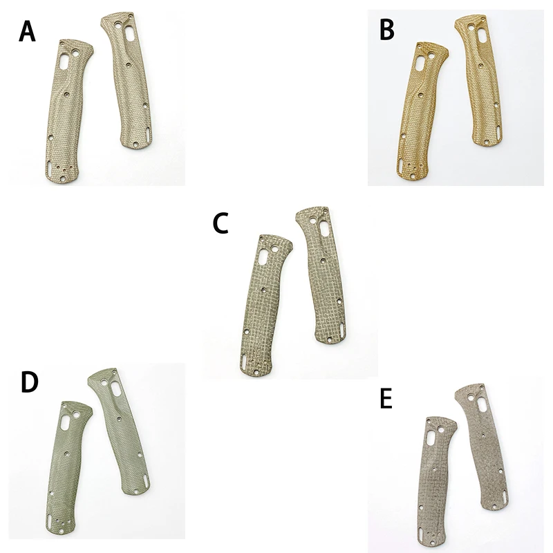 Material CNC Micarta, 5 tipos de empuñaduras de cuchillo plegables, básculas para Benchmade Bugout 535, básculas para cuchillos, mango, accesorios de fabricación DIY - imagen 3