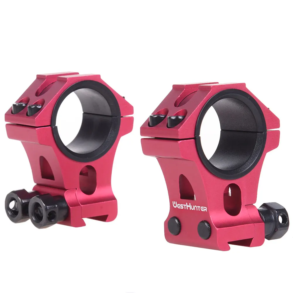 WestHunter-montura para mira telescópica de cola de milano, anillos táctiles ópticos de 11mm, compatible con riel de 25,4/30mm de diámetro, proceso CNC completo - imagen 4