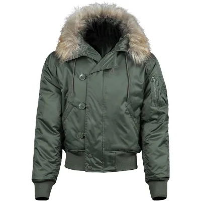 Chaqueta de plumas N2B para hombre, abrigo canadiense militar con capucha de piel, gabardina cálida de camuflaje, parka táctica del Ejército Coreano, Invierno - imagen 5