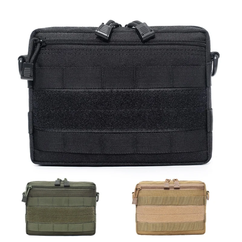 Bolsa de utilidad Molle de nailon, bolsa de herramientas portátil, bolsa de almacenamiento de cintura para chaleco, bolsa para artículos diversos de campo para accesorios de caza al aire libre - imagen 3