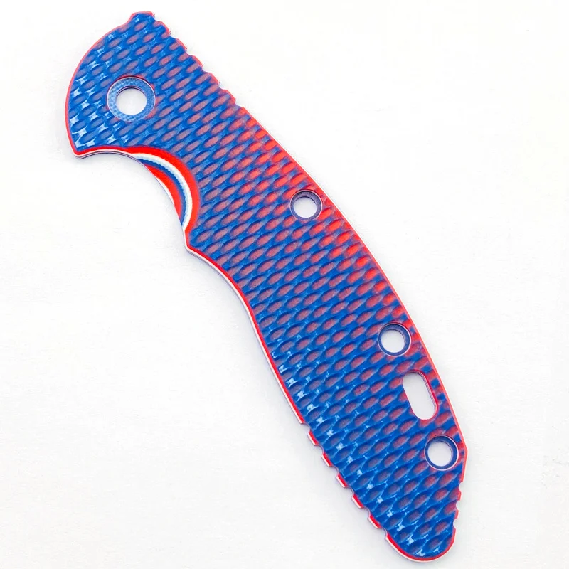 Parches de agarre de mango de cuchillo G10 Multicolor para cuchillos Rick Hinderer XM18 de 3,5 ", accesorios de báscula, piezas de Material XM-18, 1 unidad - imagen 2