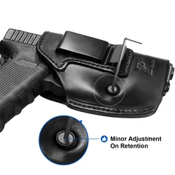 Funda de cuero apta para Glock19,19X,23,32,45,/M&P 9mm/Hellcat/pro/P320 M18,P10C/P10S/P07/CZ75/P365XL,IWB mano derecha e izquierda