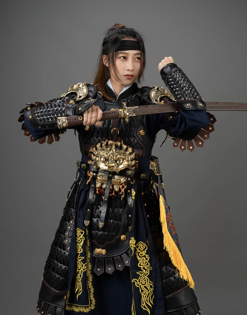 Zhajia-armadura táctica de los generales chinos, armadura de la canción y la dinastía Ming, puede ser usada por hombres y mujeres, estilo chino - imagen 5