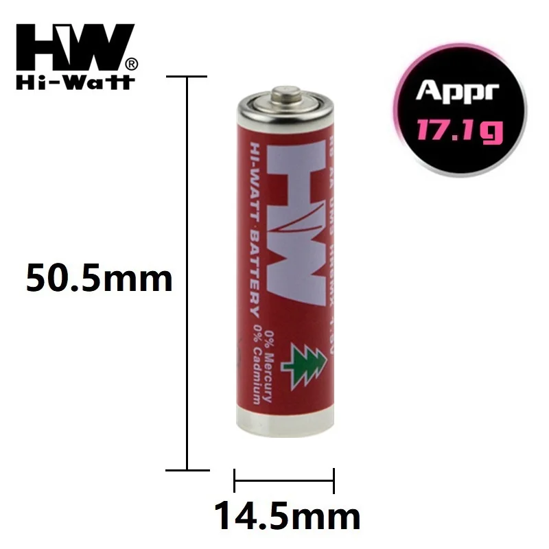 Pila AA alcalina 1.5V 555 para radio linterna termómetro - imagen 4