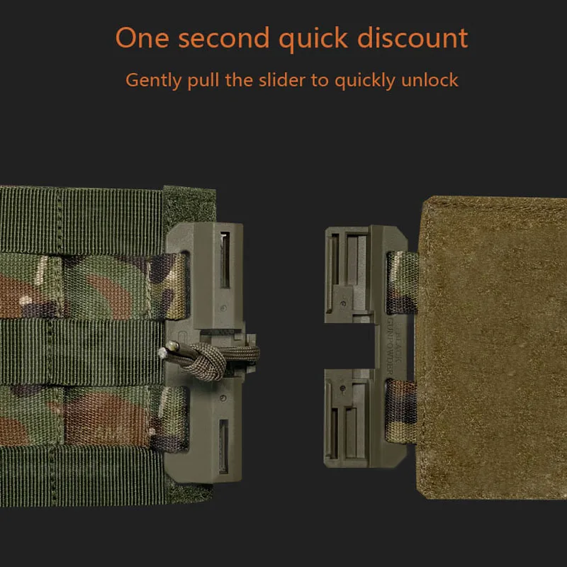 Potente chaleco táctico con hebilla magnética, Molle universal, hebilla de liberación rápida, juego de hebilla de extracción, apto para la mayoría de los chalecos tácticos - imagen 5