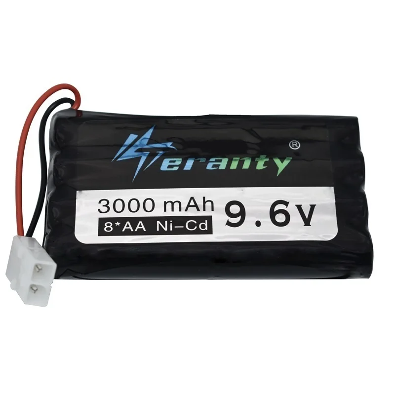Juegos de cargadores de batería de 9,6 V y 3000mAh para juguetes Rc, tanques de coches, trenes, Robot, herramientas para pistola de barco, batería recargable AA 9,6 v ni-cd 5 en 1 - imagen 4
