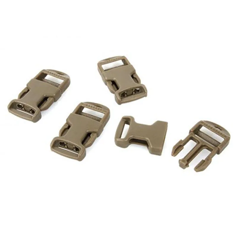 Hebilla de chaleco táctico, hebilla de escalera 3/4, agujero de cordón, fijación rápida, MOLLE, 4 uds. - imagen 2
