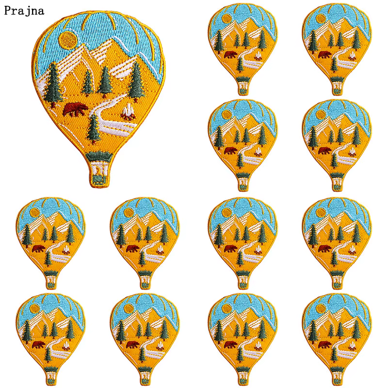 Prajna, 10 Uds., parche espacial para exteriores, parches bordados para planchar para pegatinas de ropa, insignias de aventura natural, parches para ropa - imagen 4