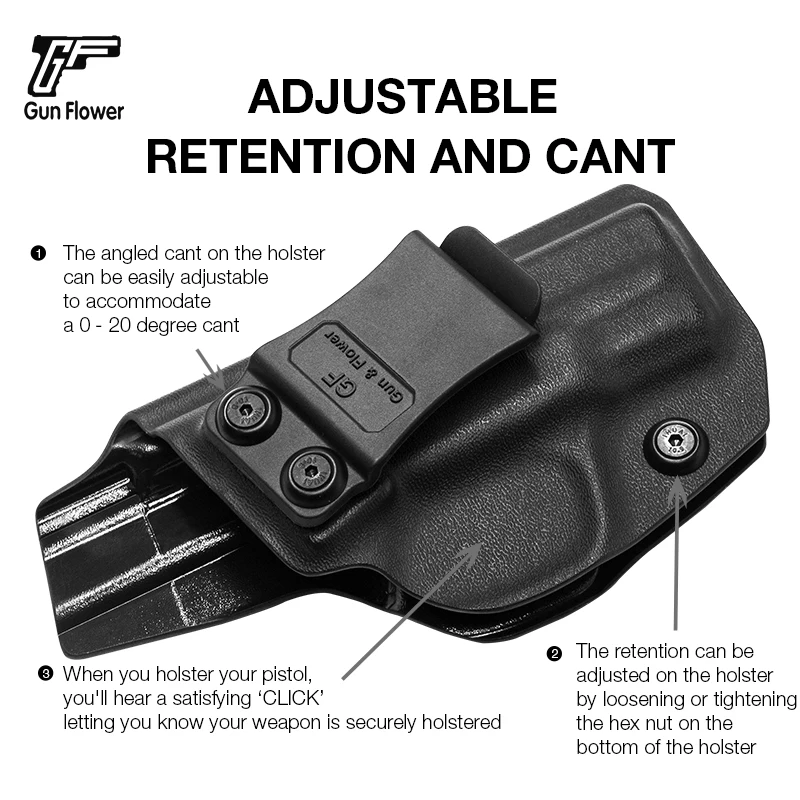 Sólo para S&W M&P Shield 9mm/.40 IWB Kydex funda de transporte oculta mano derecha/izquierda - imagen 5