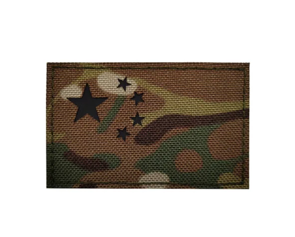 Bandera Multicam de Francia, España, América, Canadá, Israel, AU, NL, Reino Unido, policía, fuerzas especiales, infrarrojas, militares, parches reflectantes, insignia - imagen 2