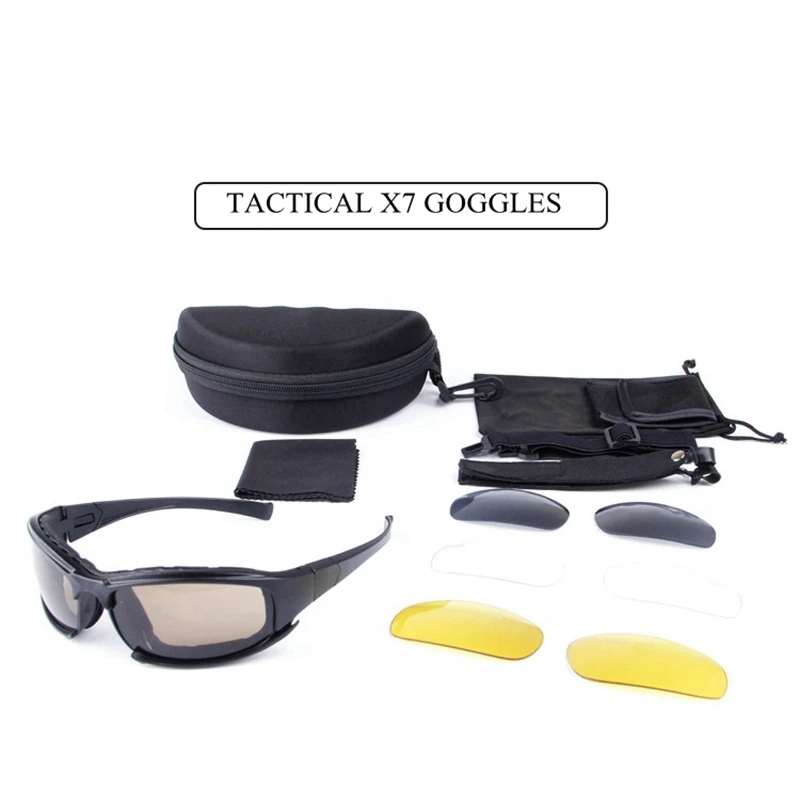 Gafas tácticas polarizadas para hombre, lentes militares de ejército, para tiro, caza, senderismo, UV400, X7 - imagen 3