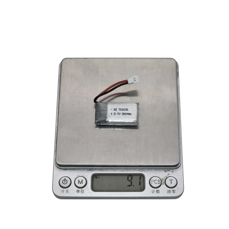 Batería Lipo de 3,7 V y 300mAH con cargador para Udi U816 U830 F180 E55 FQ777 FQ17W Hubsan H107 Syma X11C FY530 RC Drone batería - imagen 5