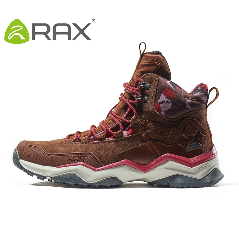 Rax zapatos de senderismo para hombre, botas de montaña impermeables para invierno al aire libre, zapatos ligeros de caza para caminar, botas de Trekking antideslizantes para hombre - imagen 3