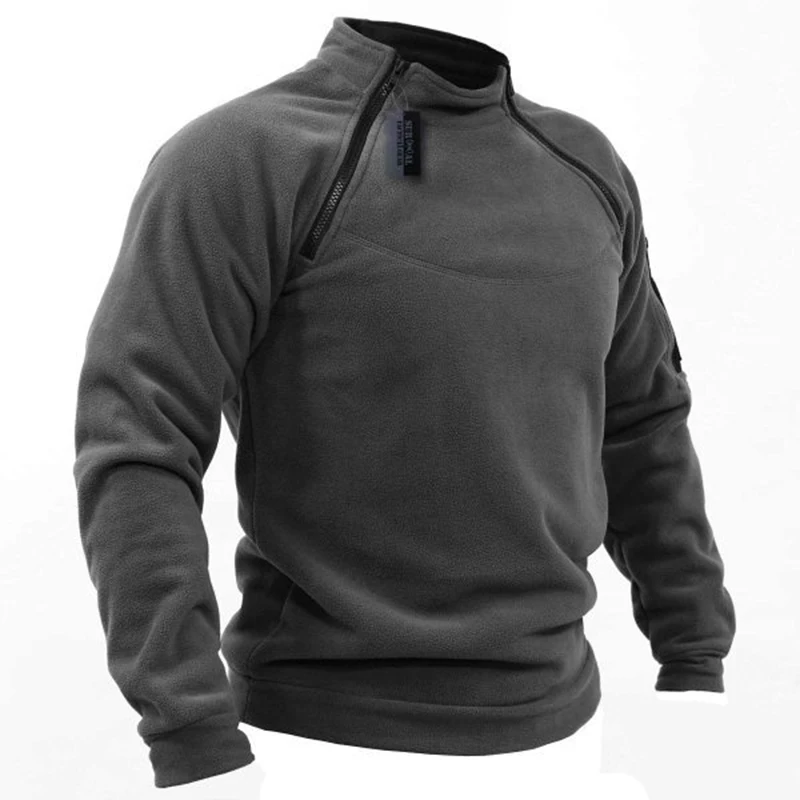 Chaqueta táctica de EE. UU. Para hombre, ropa de caza con cremalleras cálidas, Jersey polar, abrigo a prueba de viento, ropa interior térmica para Primavera e Invierno - imagen 2