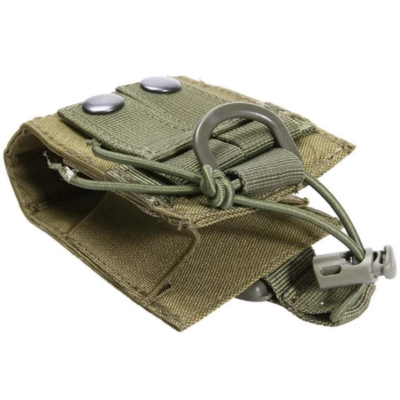 Soporte para Walkie Talkie de caza, bolsa de Radio Molle, bolsa de almacenamiento para interfono Airsoft, pequeño soporte para revistas para senderismo al aire libre, bolsas magnéticas - imagen 4