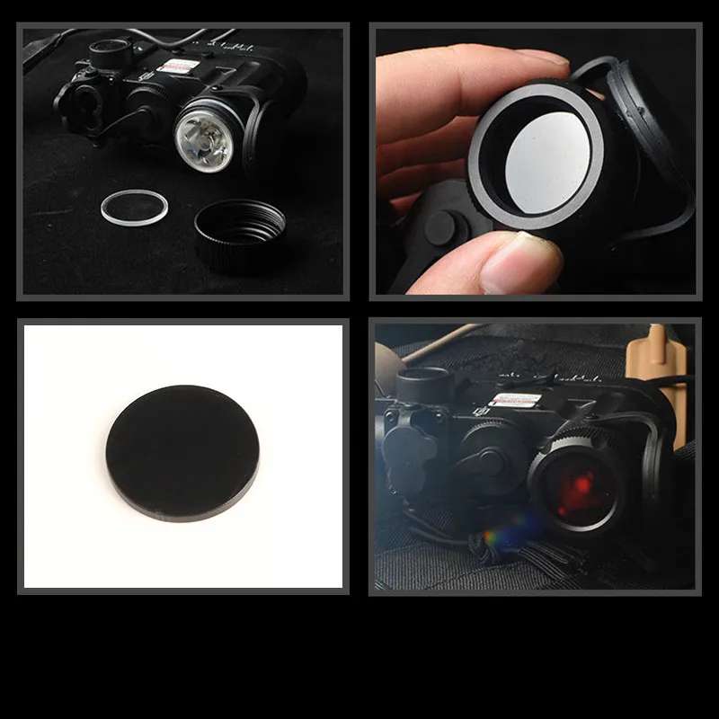 WADSN-linterna táctica de 2 piezas, Filtro IR para arma de DBAL-D2, luz de pistola, luces Airsoft, vidrio infrarrojo IR, accesorios de caza - imagen 3