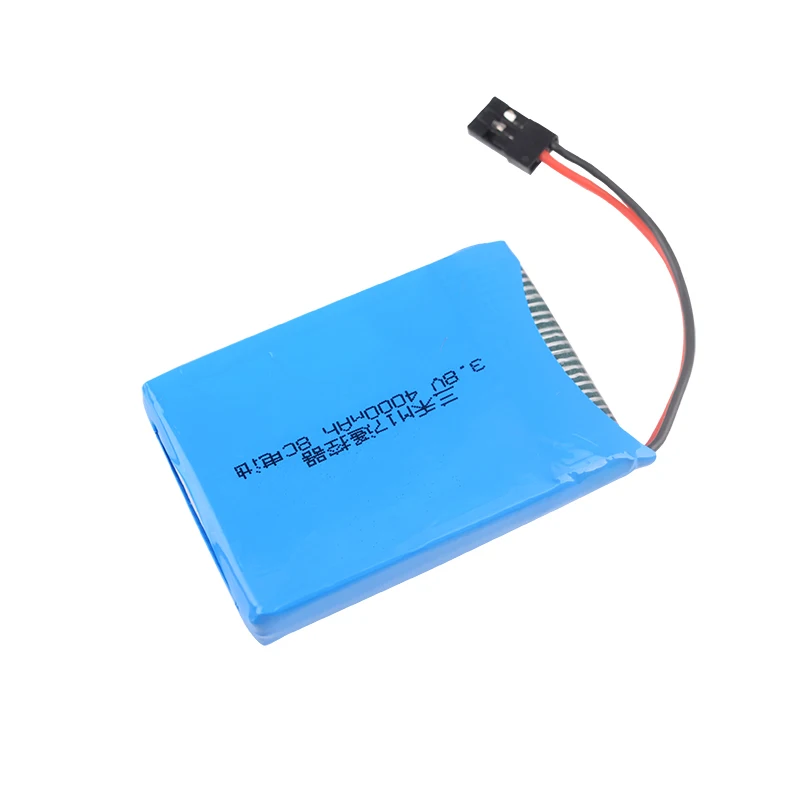 Batería Lipo Rc 3,8 V 4000mAh con enchufe Futaba para SANWA MT44 M17 RC transmisor de control remoto piezas de Control de Radio - imagen 3