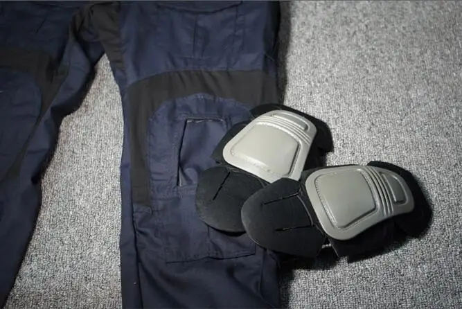 Pantalones de combate G3 con rodilleras, pantalón Airsoft, caza Ranger, azul oscuro, deportes al aire libre - imagen 4