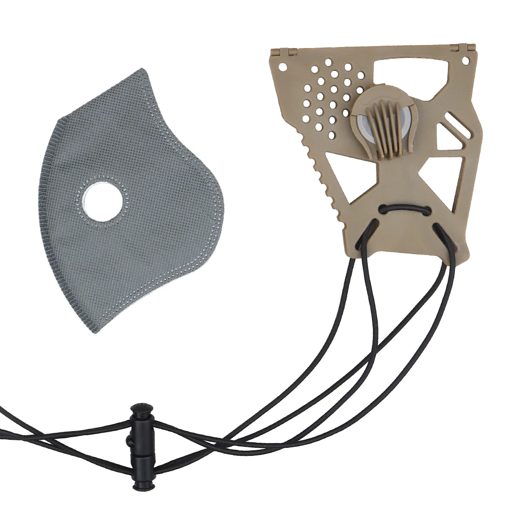 Máscara facial de mariposa Cyberpunk para Cosplay táctico, Media máscara reemplazable, filtro, correa ajustable, Paintball, caza, Airsoft - imagen 5