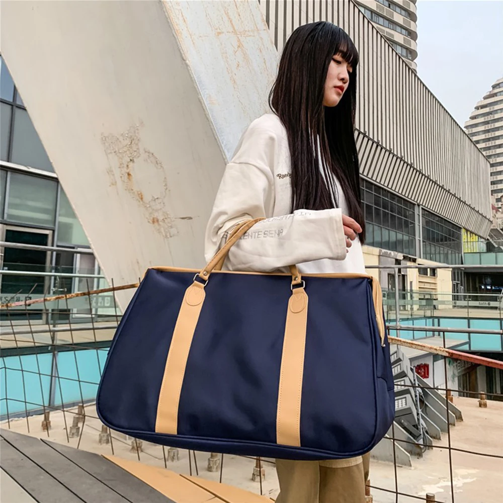 Bolso de hombro de viaje para hombre y mujer, bolsa de mano impermeable, de gran capacidad, multifuncional, para gimnasio, X349A - imagen 2