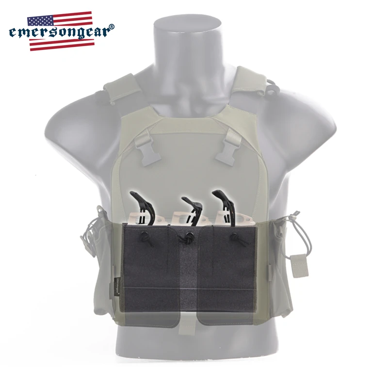 Emersongear, bolsa para revista, Panel de bucle, bolsa Triple M4 Mag para LVMBAV PC, accesorio de chaleco táctico, equipo de caza - imagen 3