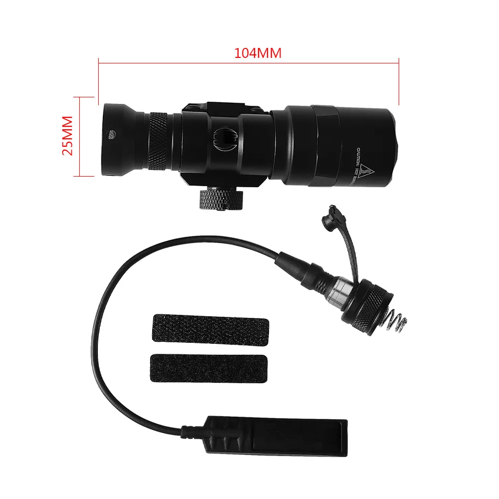 Minilinterna de reconocimiento táctica M300 M300B, luz de arma monomodo con interruptor de presión, para caza y senderismo - imagen 2
