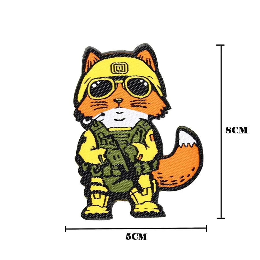 Parche de zorro de SNIPER táctico, insignia de parche táctico - imagen 3