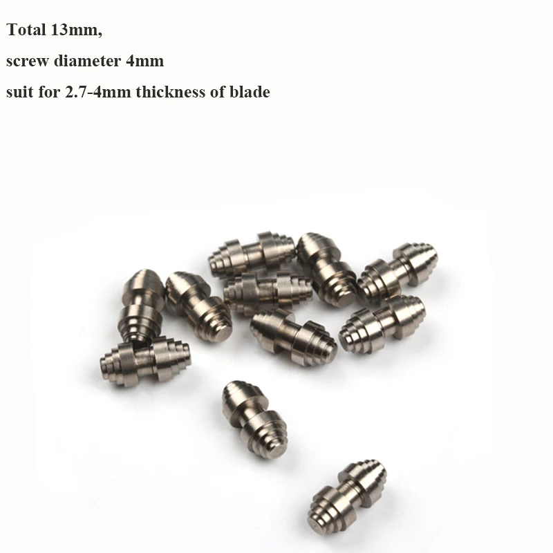 Cuchillo plegable de aleación de titanio TI2, cuchillo de tornillo, remache de bricolaje, apertura y cierre, clavo de empuje, 1 pieza - imagen 3