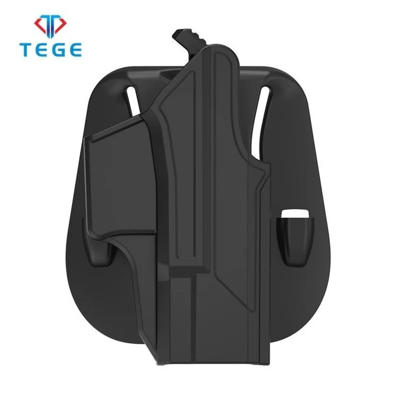 Funda táctica para pistola de liberación de pulgar, funda para pistola de equipo, Glock 19, 23, 32 - imagen 4