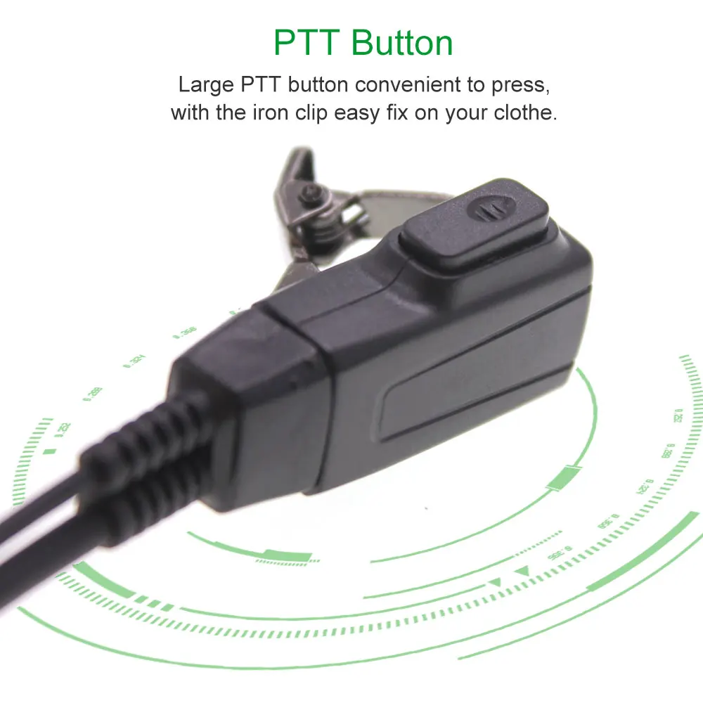 Auricular con cable de tubo de aire para AT-G2.0-K1, UV-82, UV-5R plus, walkie-talkie de mano con enchufe K - imagen 4