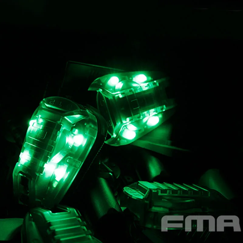 FMA Survival Heli-STAR 6-Casco, marcador LED estroboscópico, luz verde - imagen 2