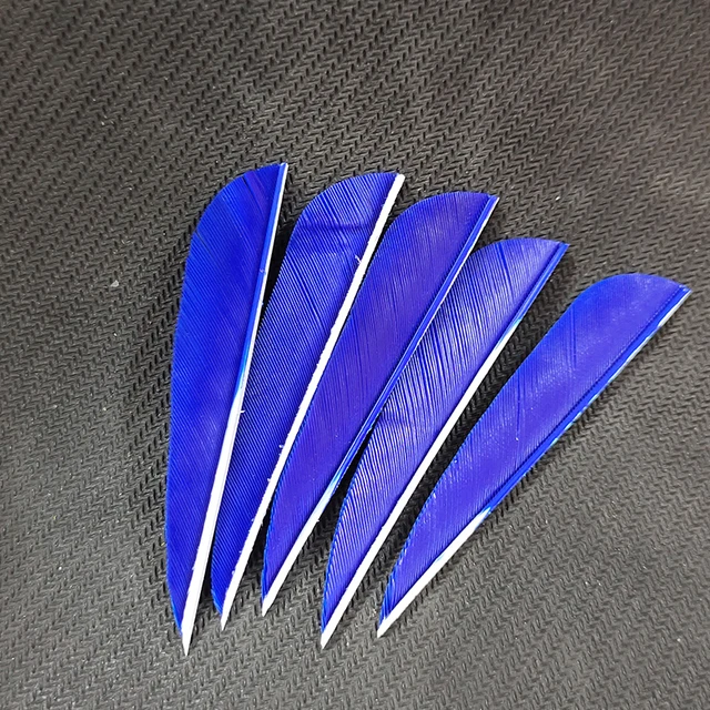 36 Uds DIY accesorios de tiro con arco 3 pulgadas forma de lágrima plumas de pavo flecha pluma remeras para cualquier eje de flecha de carbono de madera - imagen 4