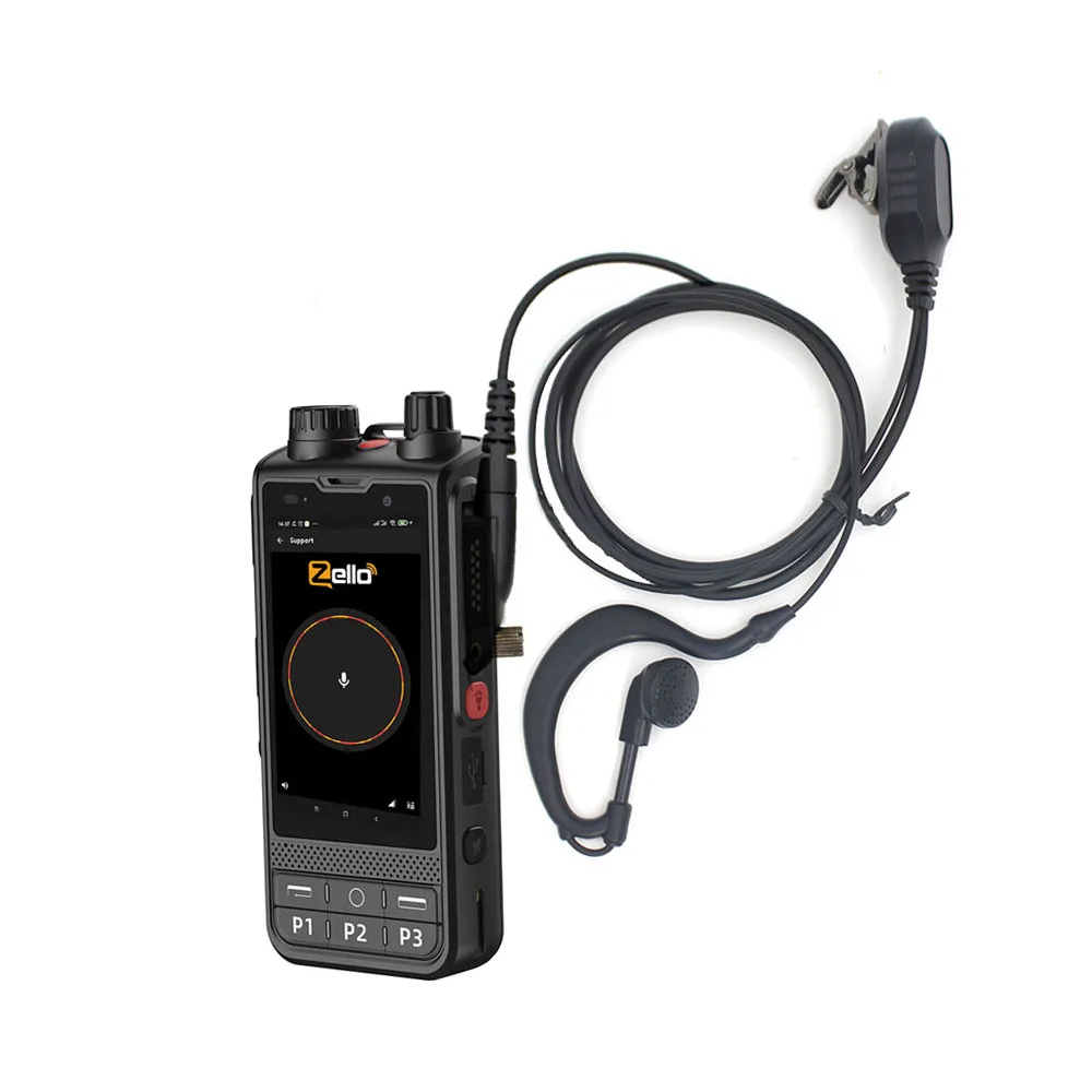 Auricular Tipo G para walkie-talkie, cable trenzado grueso, para transceptor de mano anysecw5 W6 - imagen 4