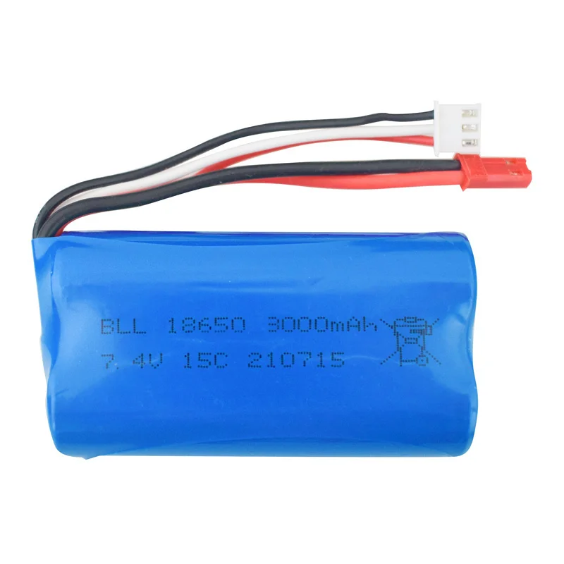 Cargador de batería recargable 7,4 V 3000MAH 18650 para UD1601 UD1602 SG1603 SG1604 1:16 control remoto accesorios planos para coches deportivos - imagen 2