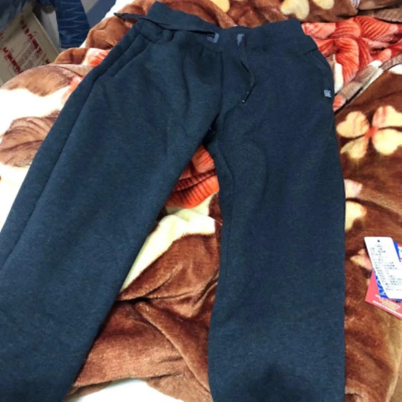 Pantalones deportivos de terciopelo para hombre, pantalón grueso acolchado de algodón para exteriores, senderismo, Camping, pesca, escalada, invierno, 8XL - imagen 5