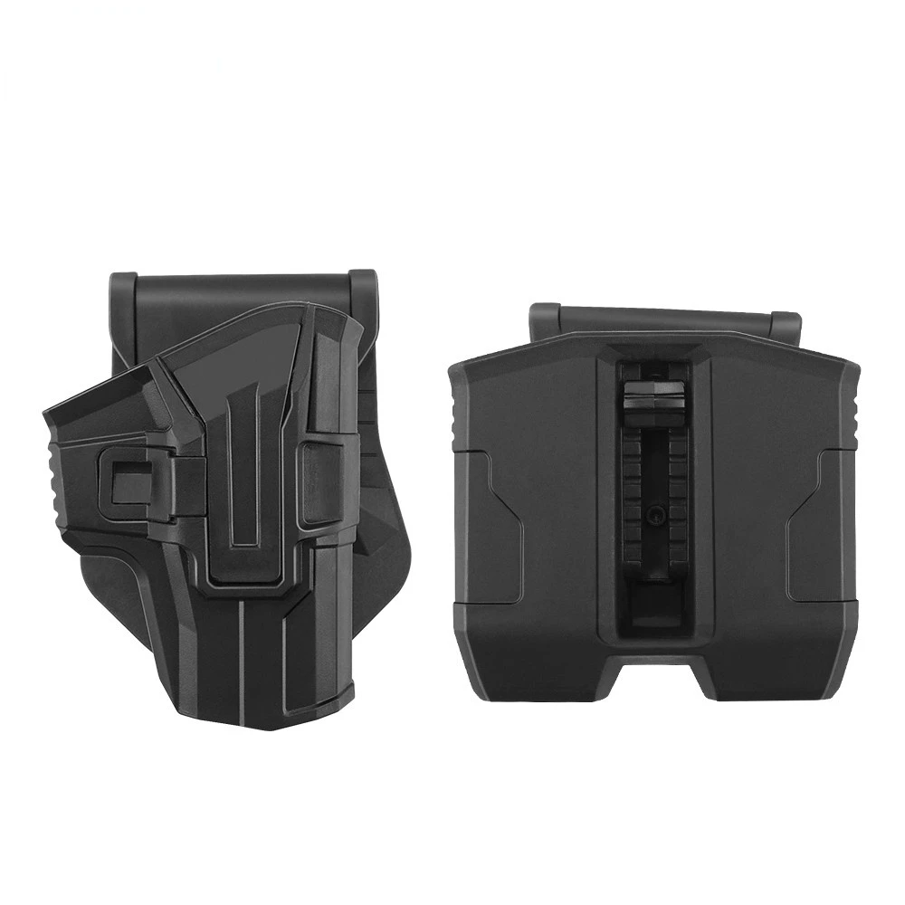 Funda táctica para pistola de retención de G-9R, soporte para cargador, bolsa Mag para Glock de 9MM, 17, 18, 19, 22, 23, 25, 31, 32, 34, 35, 37, 38 - imagen 5