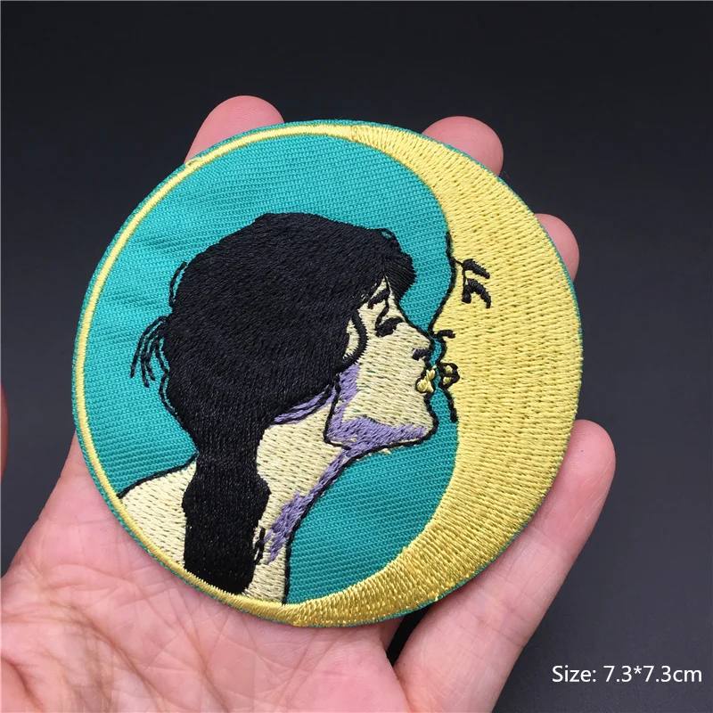 Parches bordados de dinosaurio de dibujos animados para ropa, insignias de hipopótamo Diy, parches para planchar en la ropa, apliques de camisetas a rayas - imagen 3