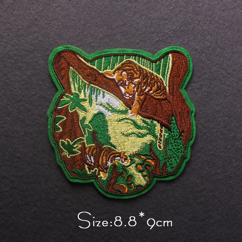 Parche de Van Gogh para acampar en la montaña, parches bordados para ropa, Parche de viaje de aventura, parches para planchar en la ropa, insignia para exteriores - imagen 5