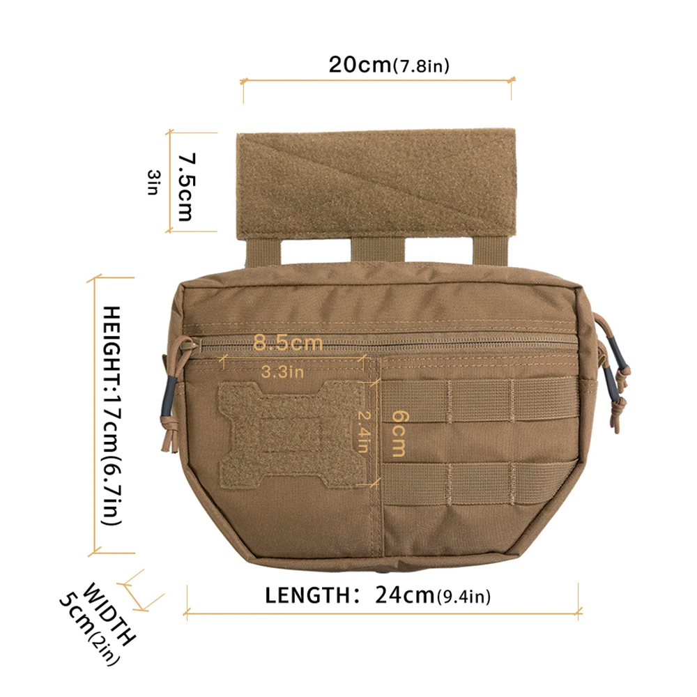 EXCELENTE ELITE SPANKER chaleco táctico/mochila bolsa colgante bolsas Molle bolsas de extensión EDC bolsa de cintura portátil bolsillo para herramientas - imagen 2